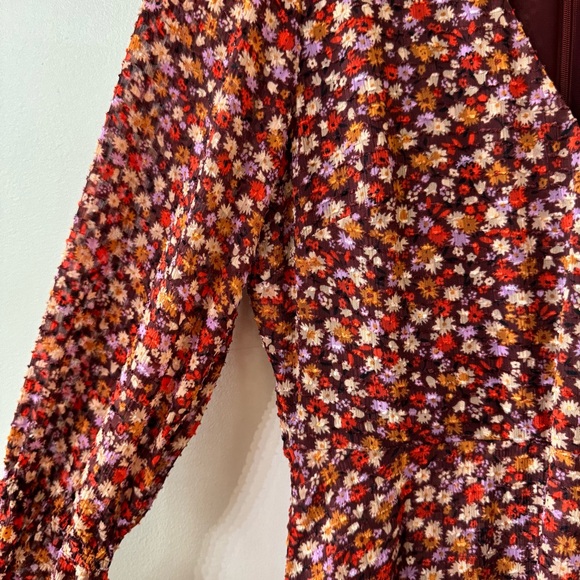 Madewell crossover midi dress - size 0 - Picture 6 of 7